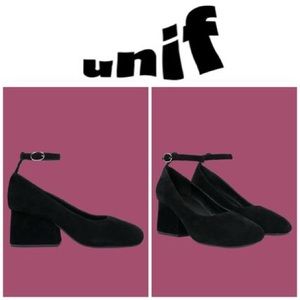 UNIF CLAIRE HEEL IN BLACK SZ 7